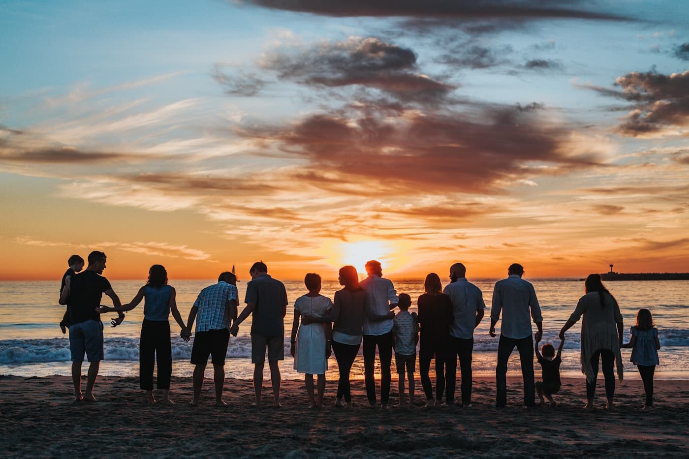 Families spending time together